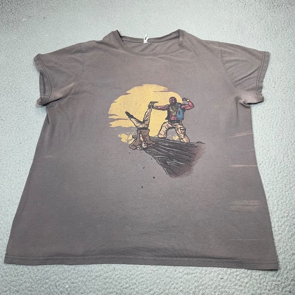 Mr T Shirt Mens Extra Large Brown Fool King Lion King 80s TV Show Distressed - Picture 4 of 16